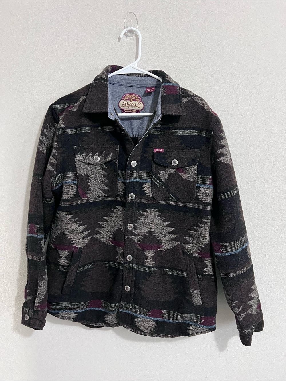 Levi's Black Patterned Southwestern Lightweight Shacket